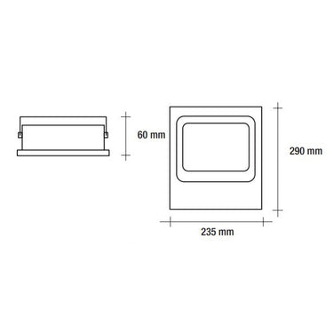 Vivida floodled 50w 4000k 4000lm 235*290*60 Vivida luce Lampade da esterno